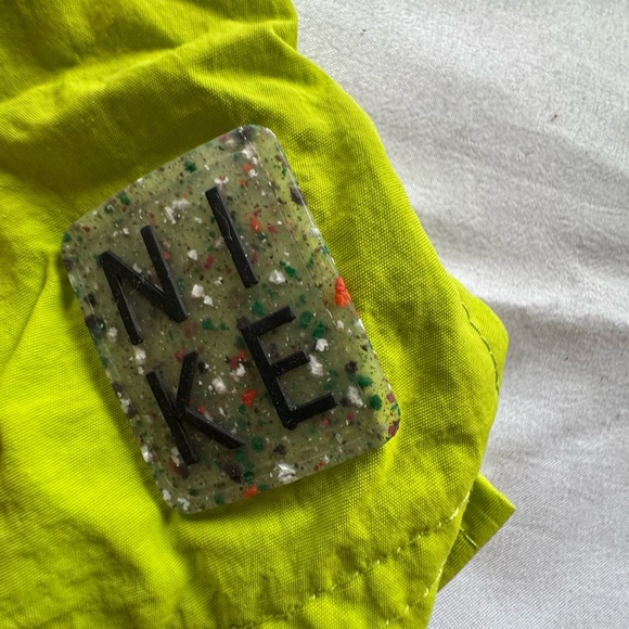 Nike Solid Icon 7" Volley Swim Shorts Neon Green Yellow NESSB635-312 Men L - Picture 5 of 5